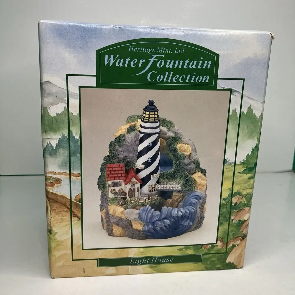 Heritage Mint Ltd. Water Fountain Collection Light House Brand New in Box